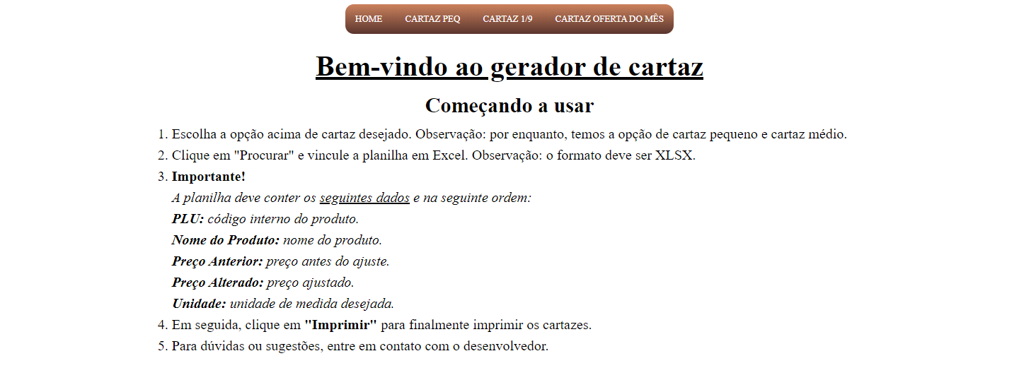 Gerador de Cartaz